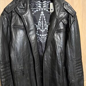 Black premium - affliction Leather Jacket